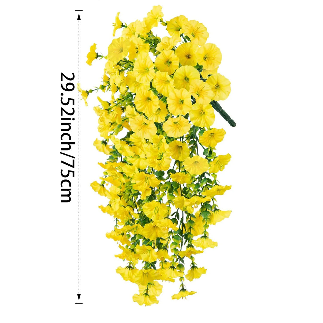 Decoração Suspensa de Flores Artificiais 75cm - Beleza Perene
