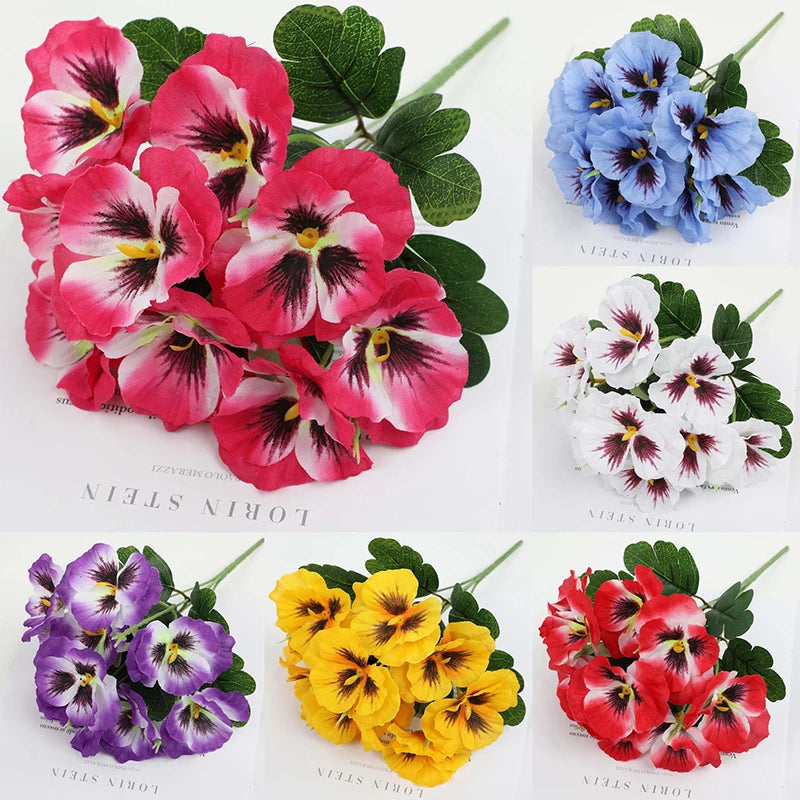 Flores Artificiais de Seda para Decoração Elegante