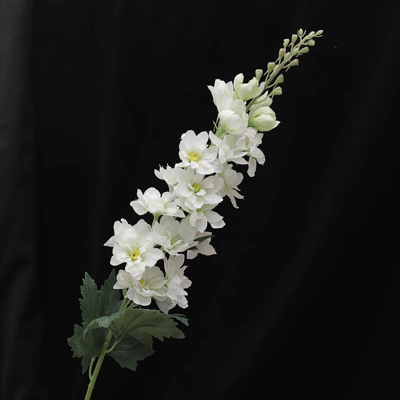 Flor Artificial de Seda Delphinium 75cm para Decoração Elegante