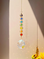 Carregue a imagem na visualização da galeria, Suncatcher de Cristal Arco-Íris para Meditação e Decoração
