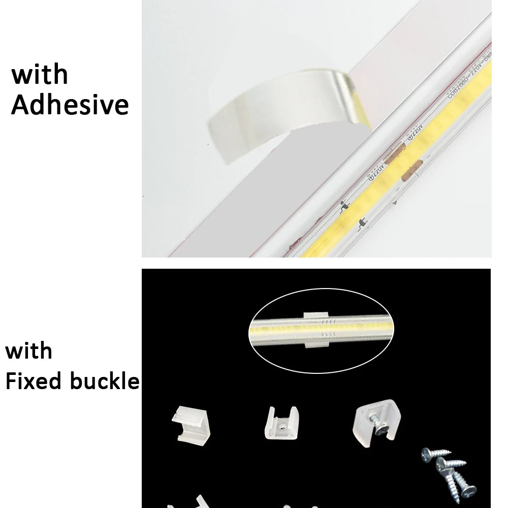 Tira LED COB 220V Alta Brilho IP65 para Ambientes Internos e Externos