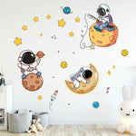Carregue a imagem na visualização da galeria, Adesivos de Parede Infantis Astronauta e Planetas - Decoração Criativa
