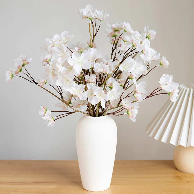 Ramo de Flor de Cerejeira Artificial 40cm para Decoração e Casamentos