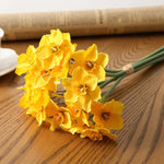 Carregue a imagem na visualização da galeria, Bouquet de Narcisos de Seda para Decoração Elegante
