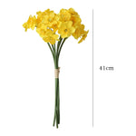 Carregue a imagem na visualização da galeria, Bouquet de Narcisos de Seda para Decoração Elegante
