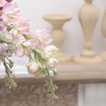 Carregue a imagem na visualização da galeria, Flor Artificial de Seda Delphinium 75cm para Decoração Elegante
