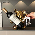 Carregue a imagem na visualização da galeria, Rack de Vinho Criativo com Abridor e Design Charmoso
