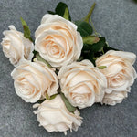 Carregue a imagem na visualização da galeria, Buquê de Rosas Artificiais Elegantes para Decoração de Casamento
