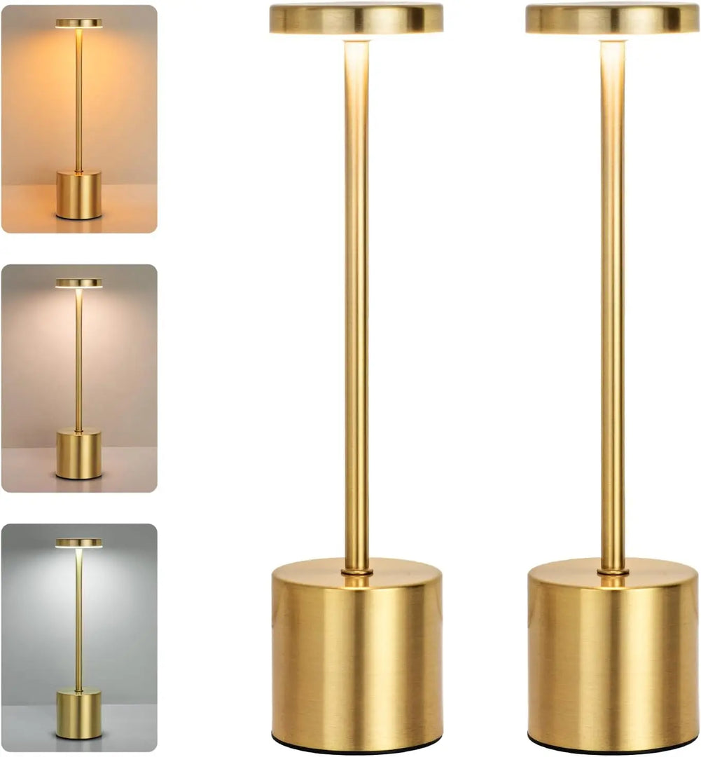 Luminária de Mesa LED Recarregável com Controle de Toque