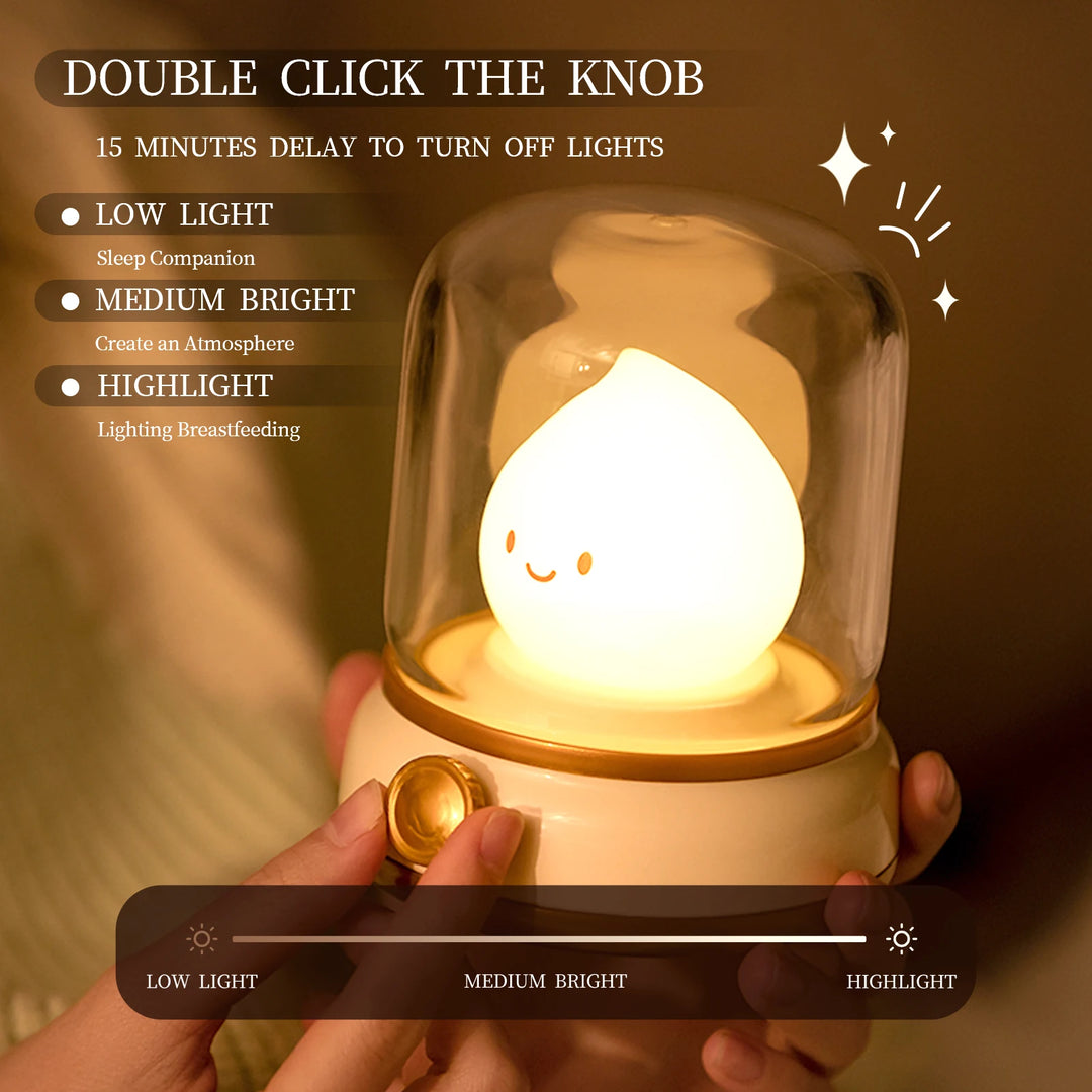 Luminária LED USB Portátil: Iluminação Criativa e Aconchegante