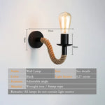Carregue a imagem na visualização da galeria, https://salvedecor.com/products/luminaria-parede-industrial-corda-canhamo
