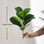 Carregue a imagem na visualização da galeria, Ficus Artificial 38cm com Folhas de Violino para Decoração
