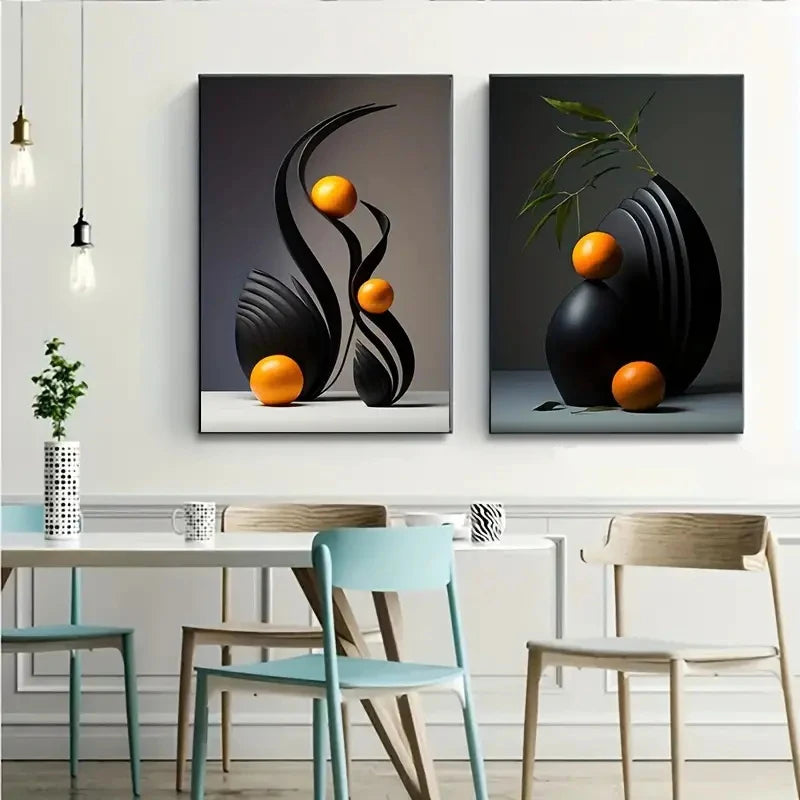 Conjunto de Arte em Tela Abstrata - Transforme Seu Espaço