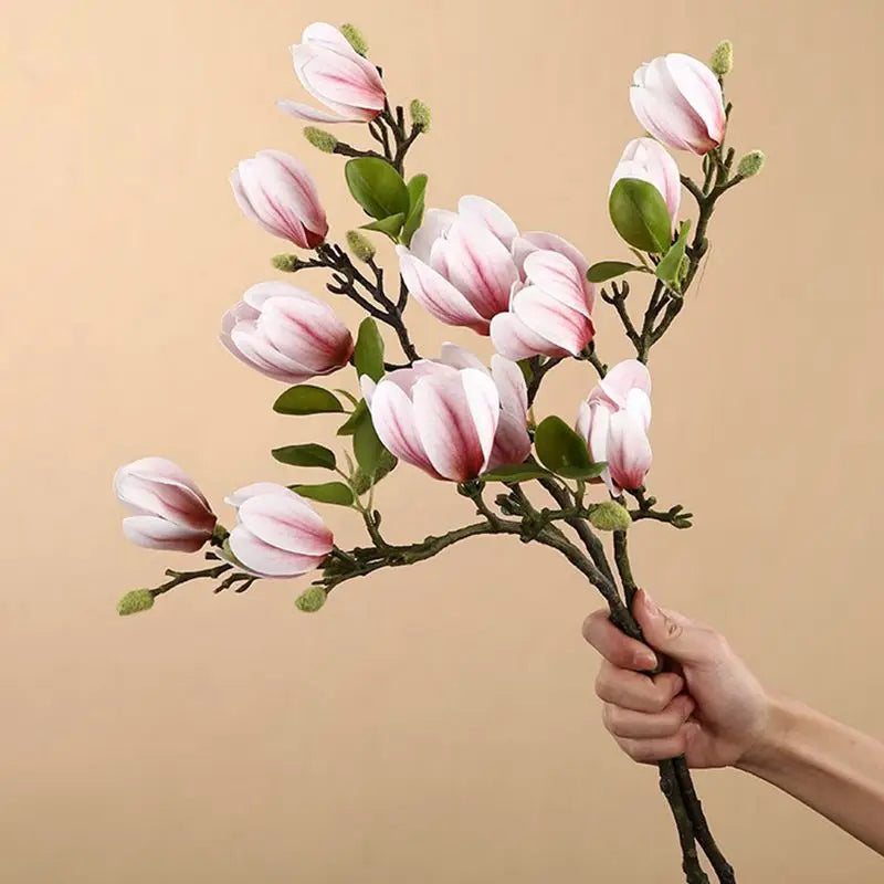 Magnólia Artificial Elegante para Decoração de Interiores