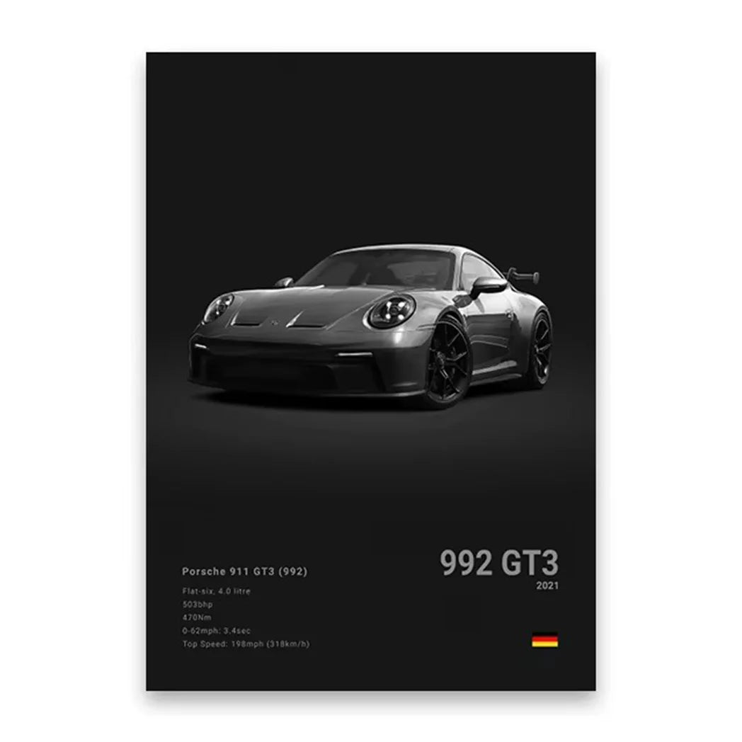 Arte em Tela de Carros Icônicos - Decoração Moderna