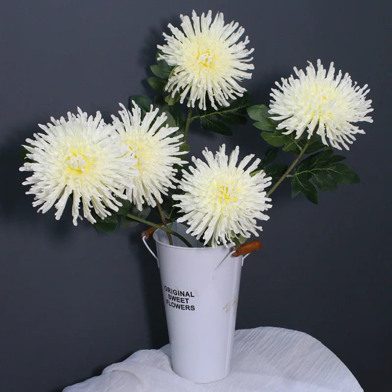Crisântemo de Seda Luxuoso para Decoração e Eventos