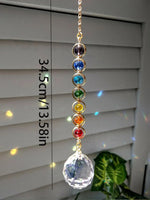 Carregue a imagem na visualização da galeria, Suncatcher de Cristal Arco-Íris para Meditação e Decoração
