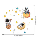 Carregue a imagem na visualização da galeria, Adesivos de Parede Infantis Astronauta e Planetas - Decoração Criativa
