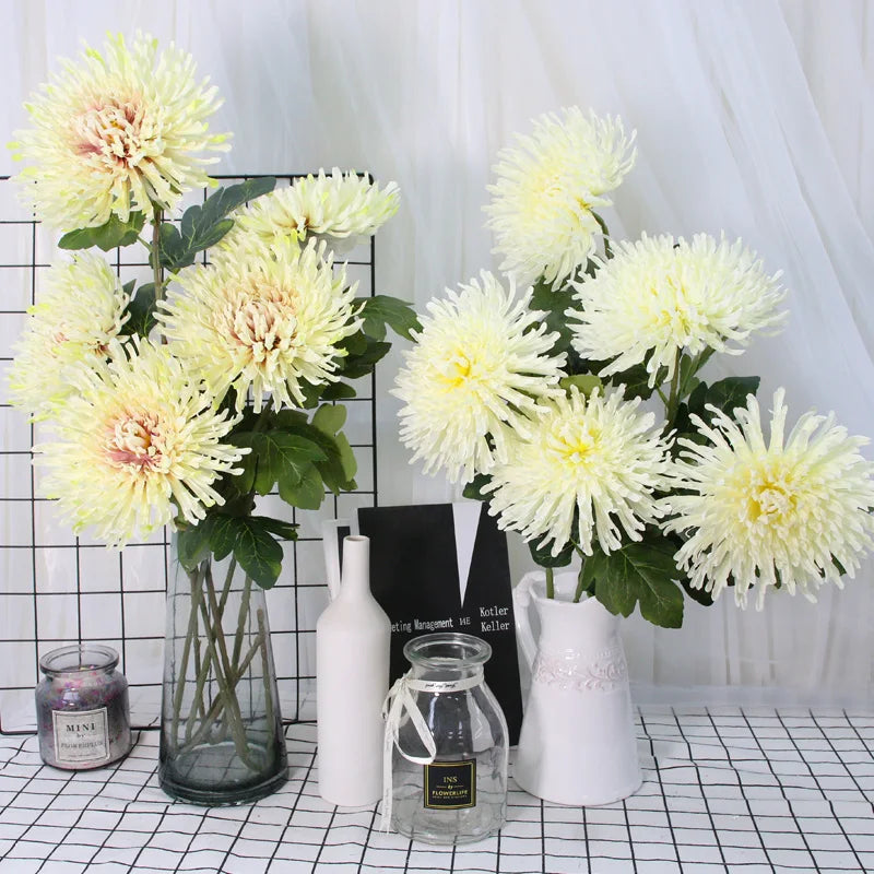 Crisântemo de Seda Luxuoso para Decoração e Eventos