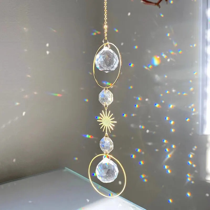 Luz Decorativa de Cristal com Efeito Solar Calmante