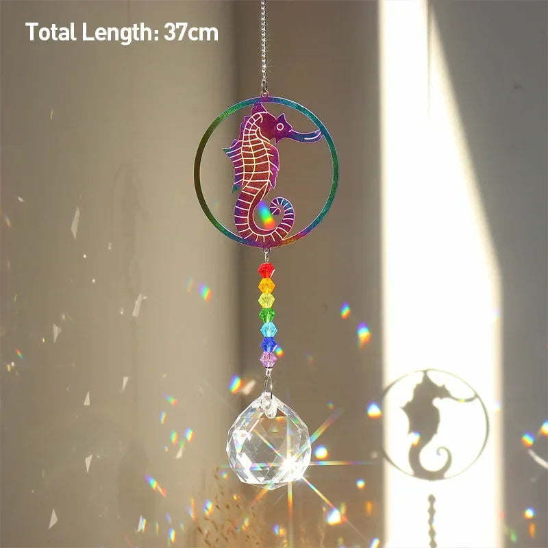 Pingente de Cristal Arco-Íris para Decoração de Janelas