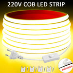 Carregue a imagem na visualização da galeria, Tira LED COB 220V Alta Brilho IP65 para Ambientes Internos e Externos
