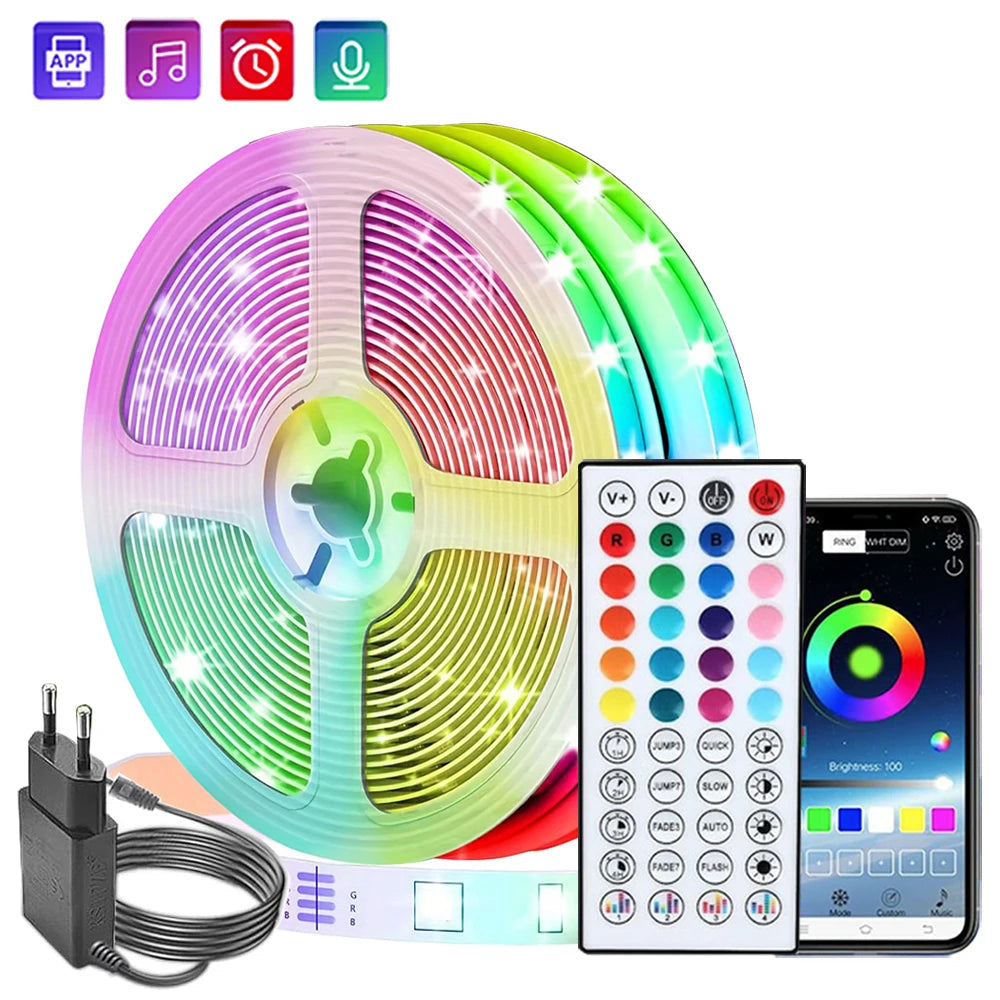 Fita LED RGB Sincronizada com Música - Iluminação Inteligente