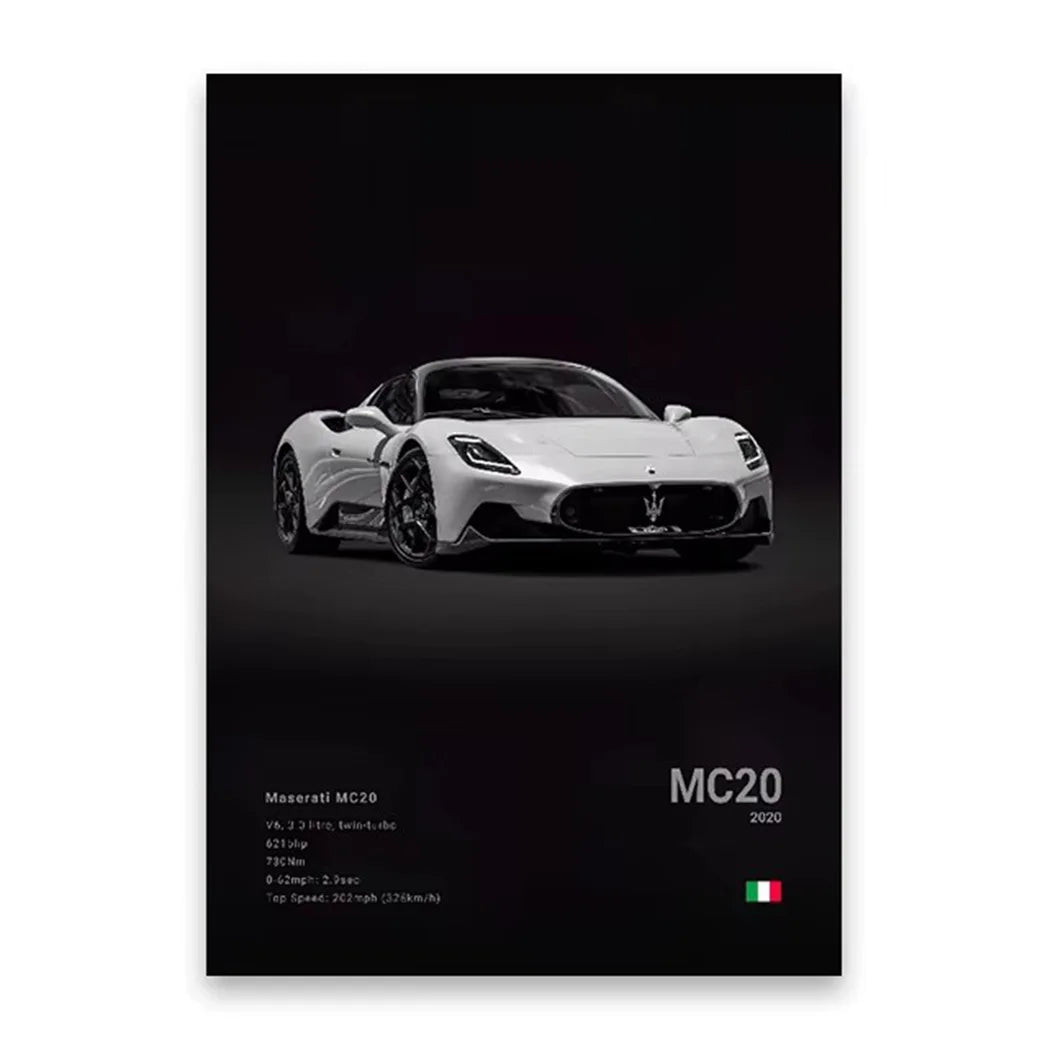 Arte em Tela de Carros Icônicos - Decoração Moderna