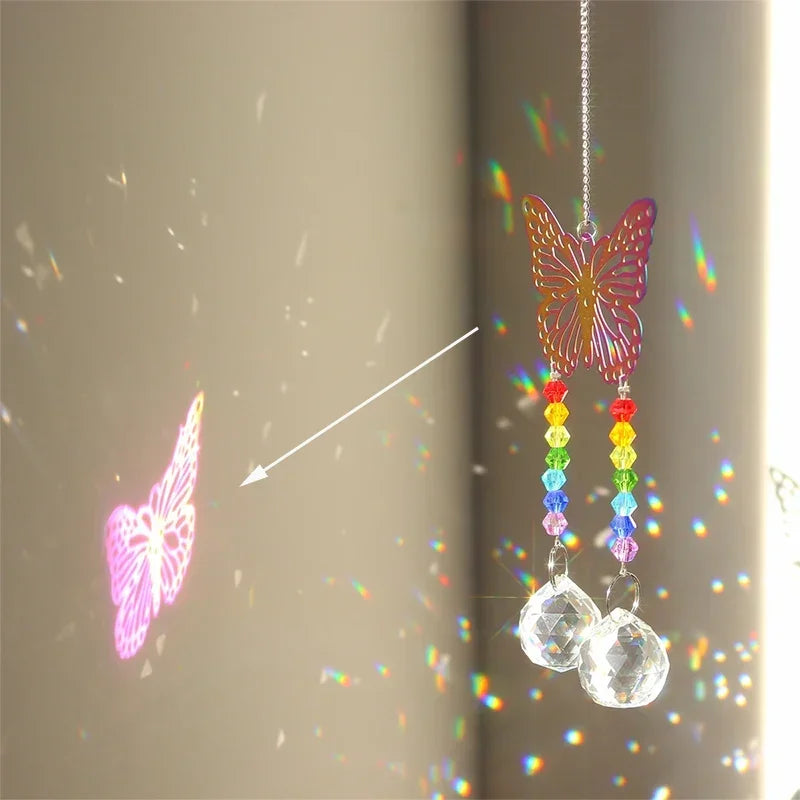 Pingente de Cristal Arco-Íris para Decoração de Janelas