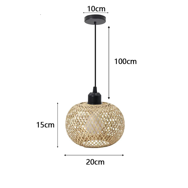 Luminária Pendente de Bambu Artesanal para Ambientes Aconchegantes