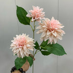 Carregue a imagem na visualização da galeria, Ramo de Dália Artificial Realista - Beleza Atemporal para Sua Decoração
