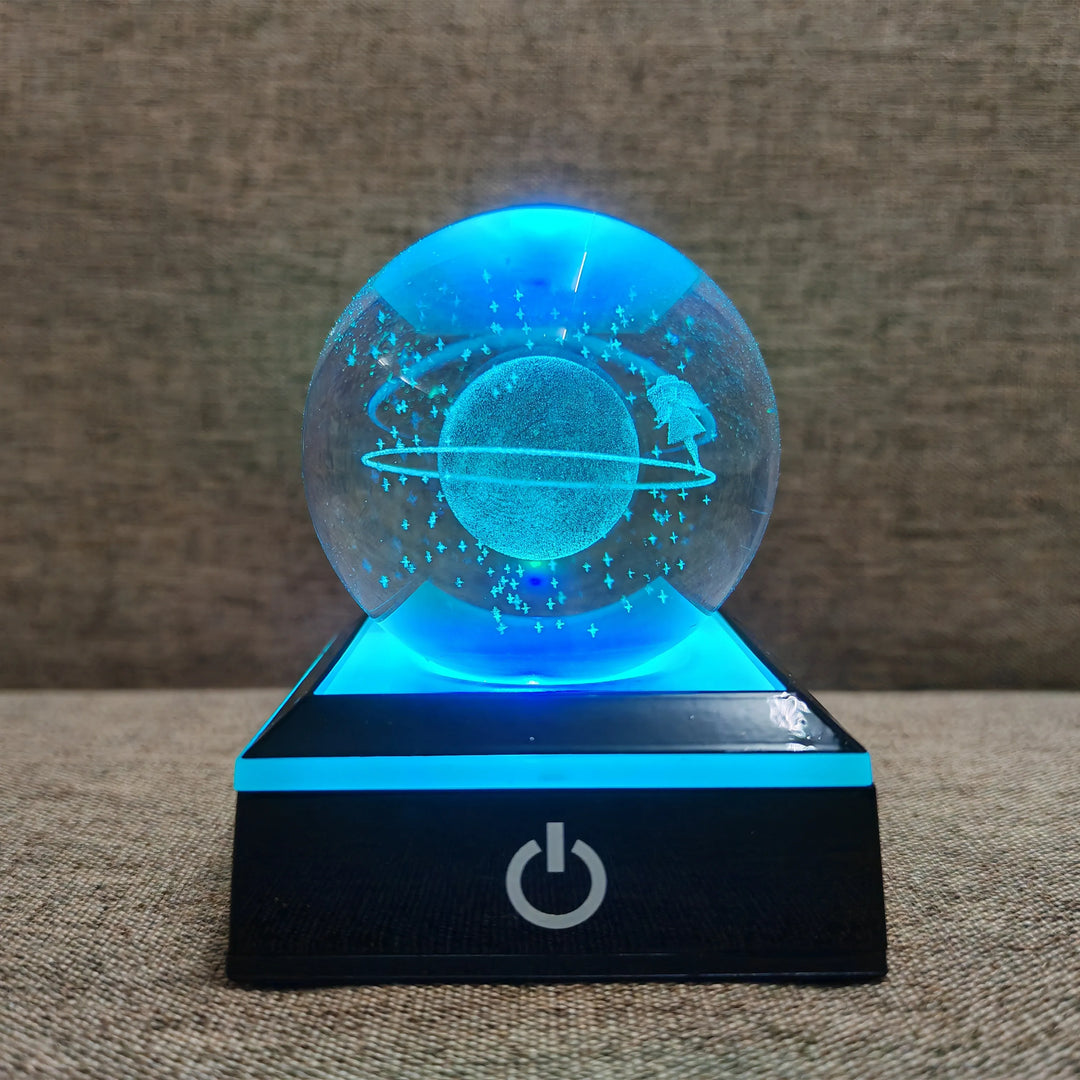 Luminária 3D Galáxia: Atmosfera Mágica para Sua Mesa Loja Salve Decor