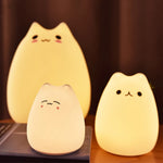 Carregue a imagem na visualização da galeria, Luz Noturna Gato com Toque: Proteção Visual e Cores Vibrantes
