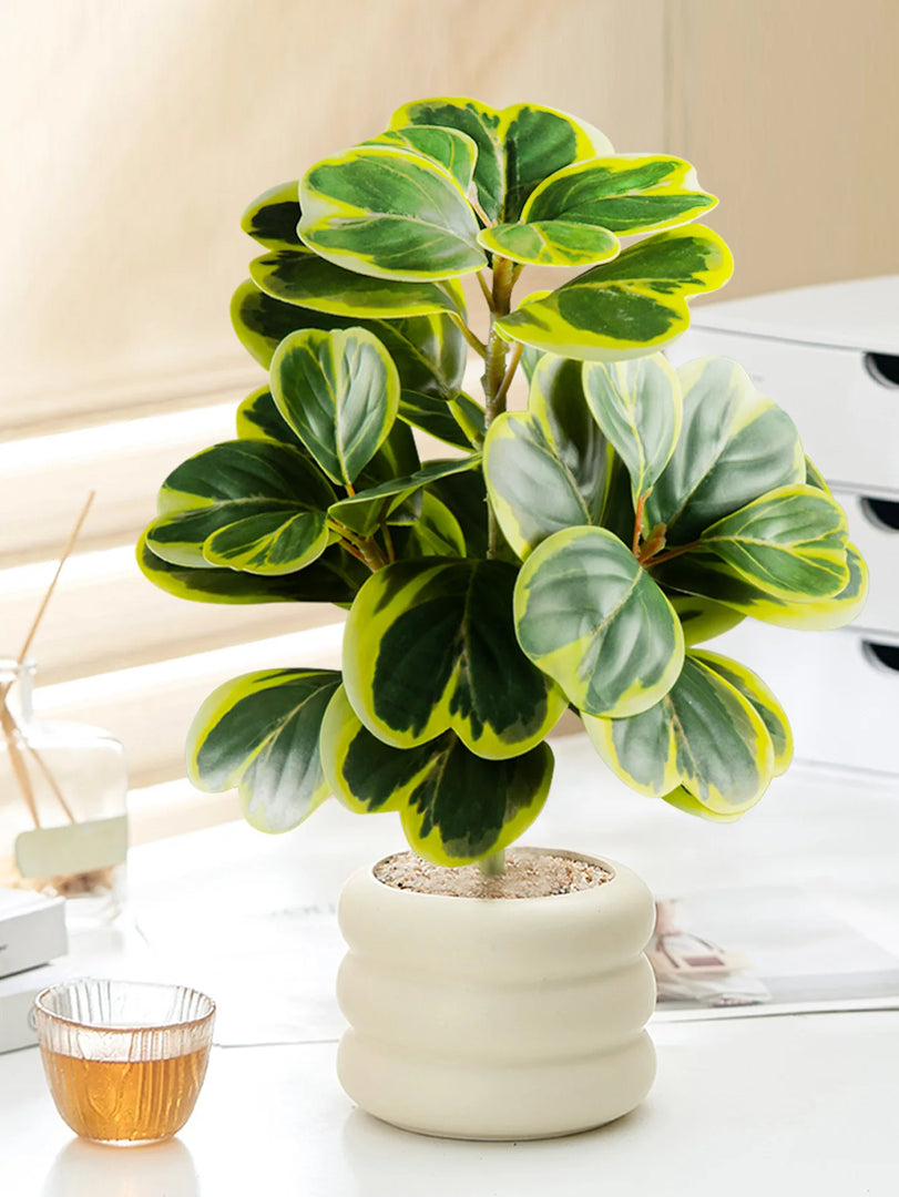 Decoração Elegante com Plantas Artificiais de Folha de Coração