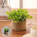 Carregue a imagem na visualização da galeria, Mini Vasos Decorativos com Plantas Artificiais Realistas
