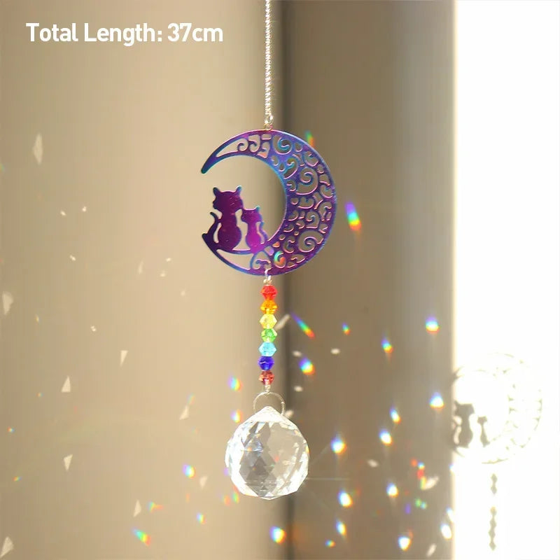 Pingente de Cristal Arco-Íris para Decoração de Janelas