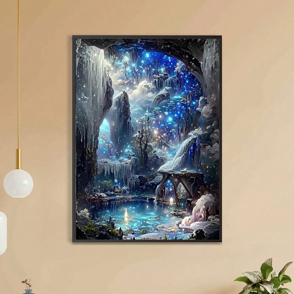 Pintura Diamante DIY Estrelado: Arte Brilhante para Sua Casa