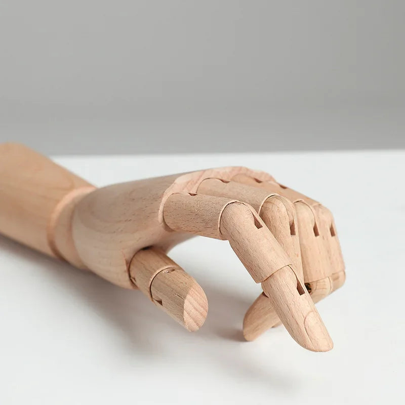 Modelo de Mão e Corpo em Madeira para Desenho Artístico