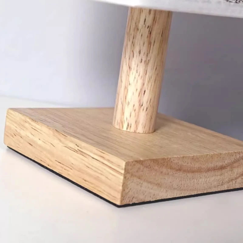 Luminária de Mesa LED Regulável com Abajur de Tecido