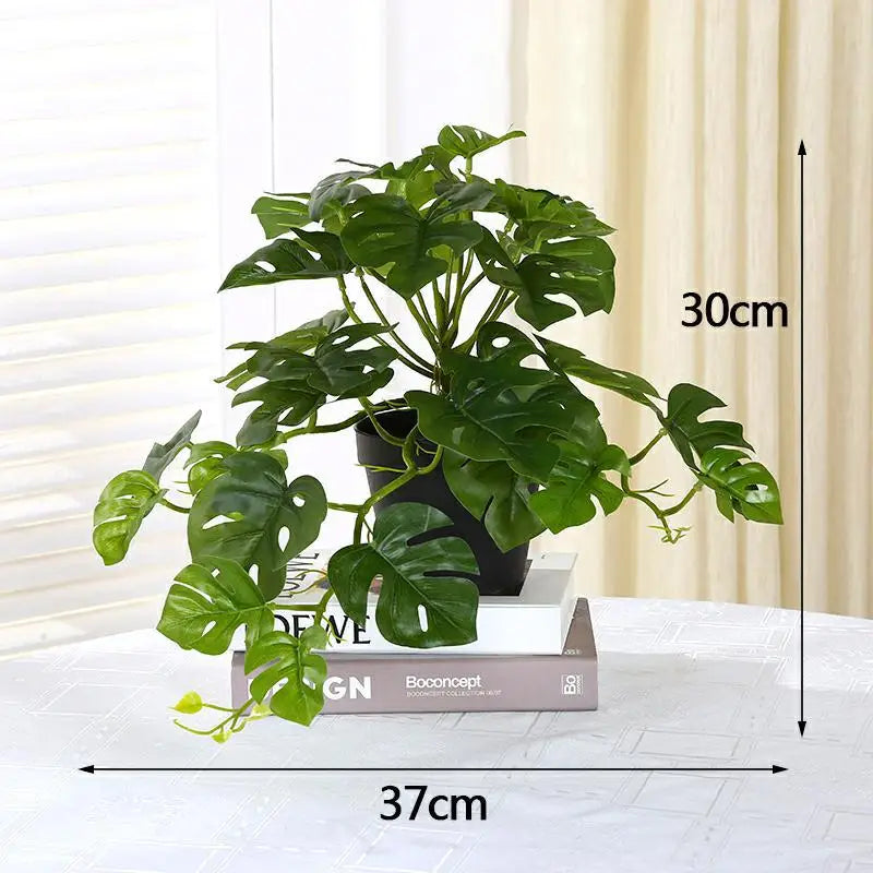 Folha de Palmeira Artificial para Decoração Tropical