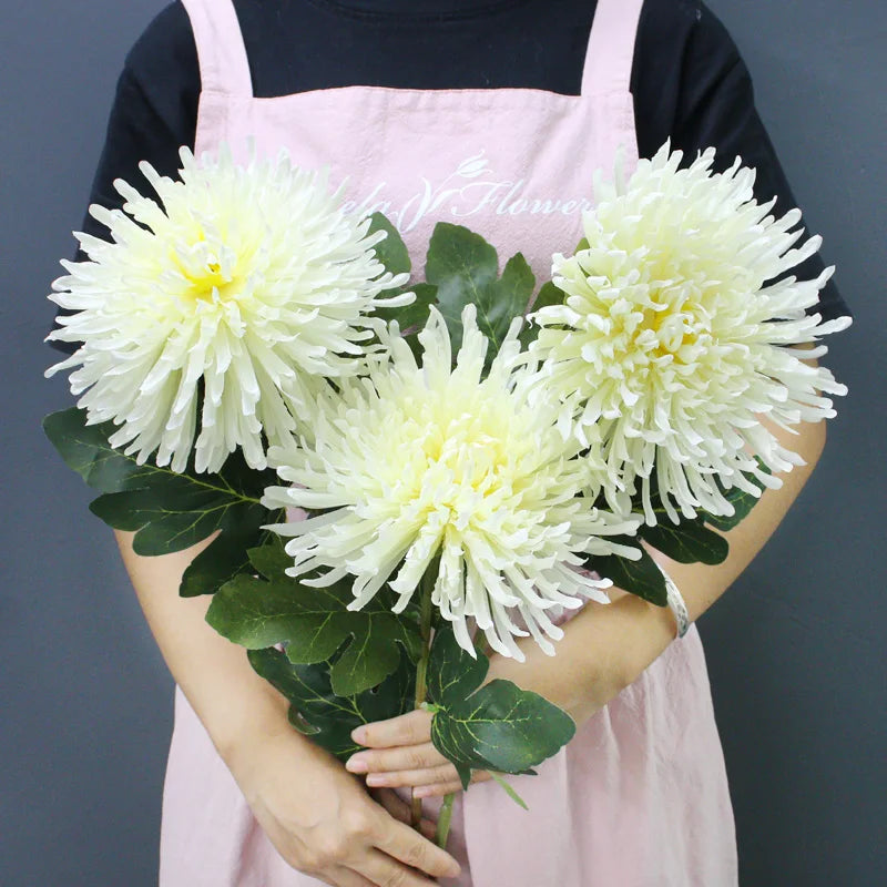 Crisântemo de Seda Luxuoso para Decoração e Eventos