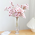 Carregue a imagem na visualização da galeria, Ramo de Flor de Cerejeira Artificial 40cm para Decoração e Casamentos
