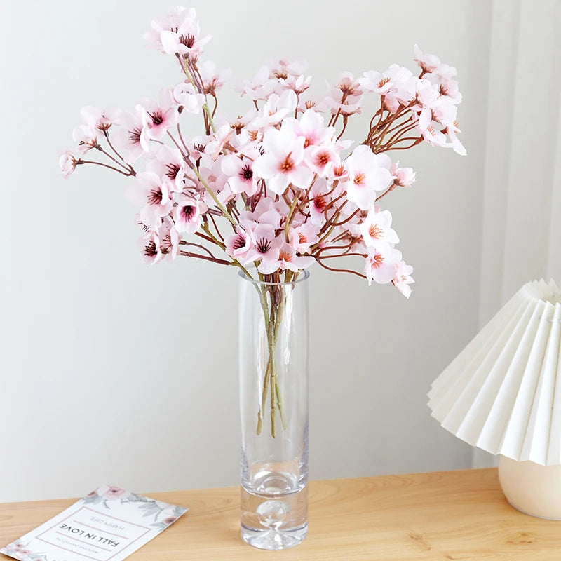 Ramo de Flor de Cerejeira Artificial 40cm para Decoração e Casamentos