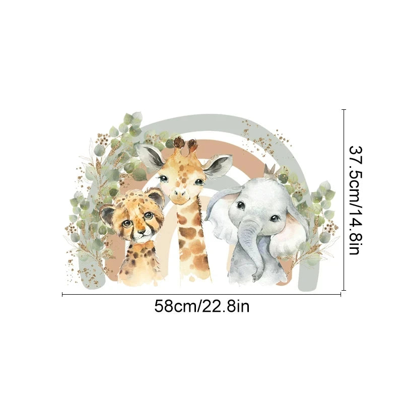 Adesivos de Parede Infantis com Animais da Floresta - Decoração Encantadora
