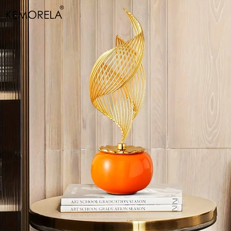 Estátua de Cerâmica Nórdica: Elegância e Luz para Sua Decoração