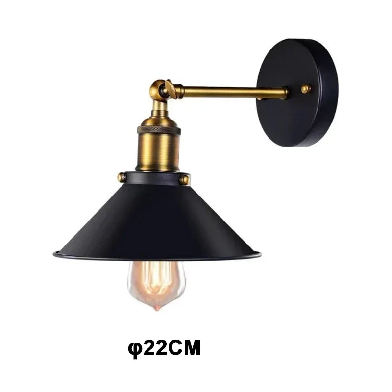 Luminária de Parede Vintage Estilo Industrial com LED
