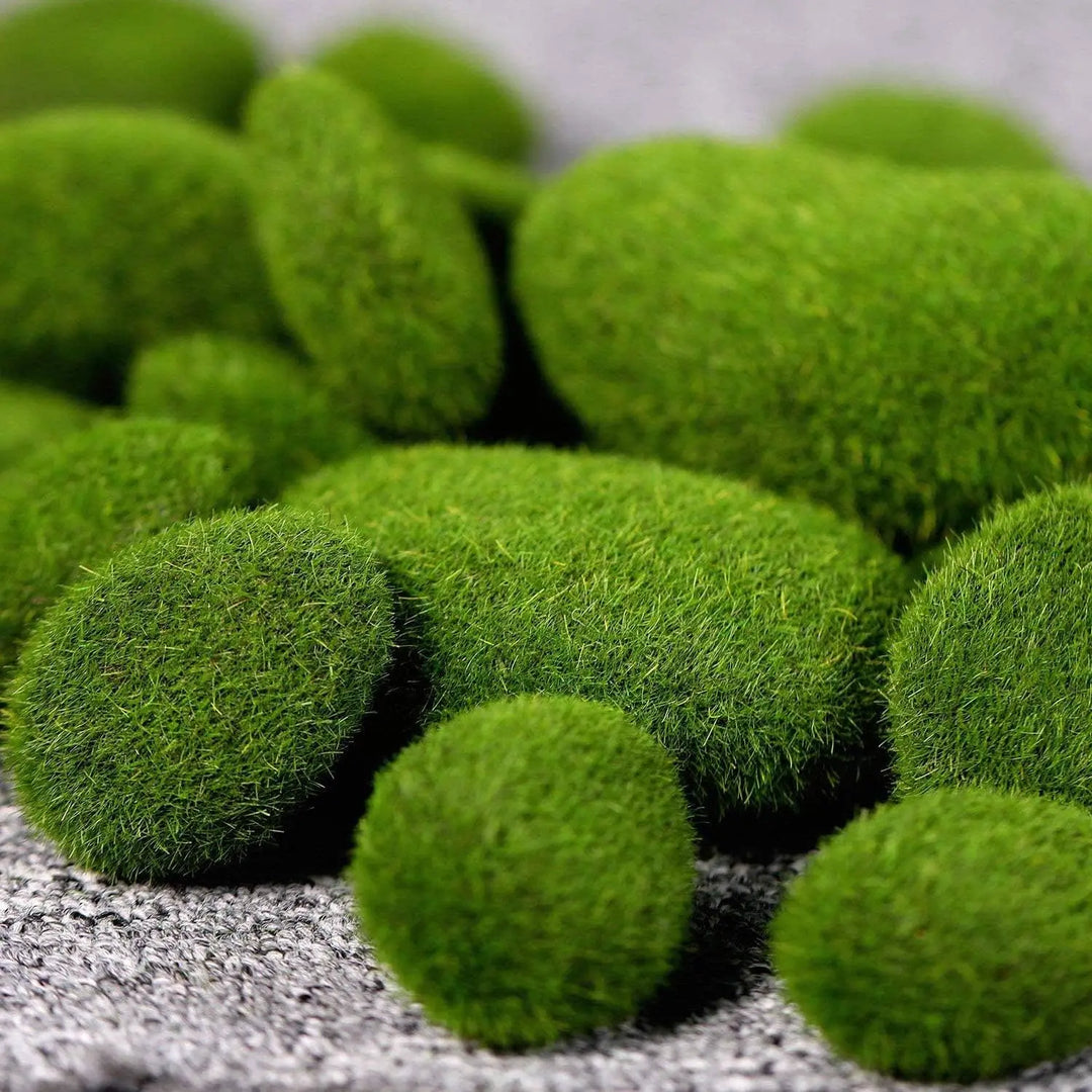 Pedras de Musgo Artificial para Decoração Natural - 10 Peças