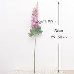 Carregue a imagem na visualização da galeria, Flor Artificial de Seda Delphinium 75cm para Decoração Elegante
