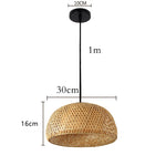 Carregue a imagem na visualização da galeria, Luminária Pendente de Bambu Artesanal para Ambientes Aconchegantes
