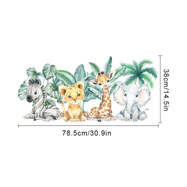 Adesivos de Parede Infantis com Animais da Floresta - Decoração Encantadora